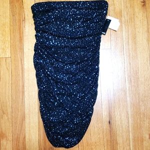 Med black, sparkle stapless dress, runs small
